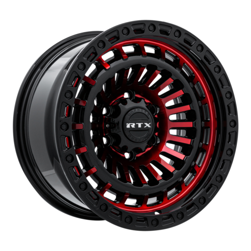 RTX Moab Noir lustré machiné rouge 18×9 6×135