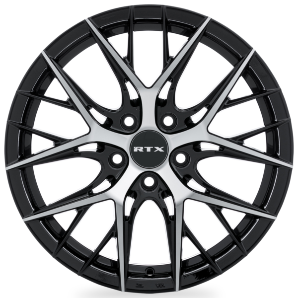 RTX Valkyrie Noir lustré machiné 17x7.5 5x114.3 - Image 2