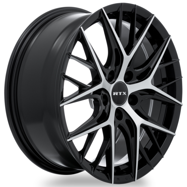RTX Valkyrie Noir lustré machiné 17x7.5 5x114.3 - Image 3