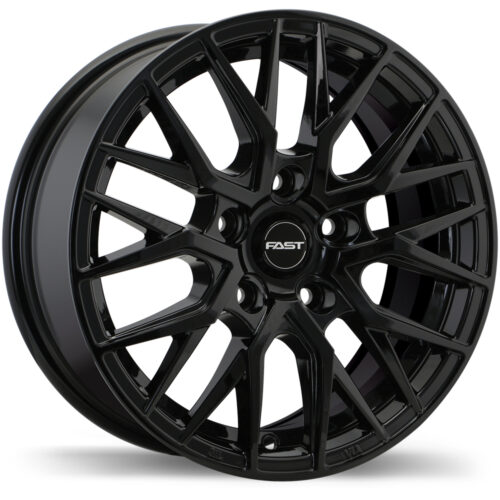 Fast Wheels Tronic Noir lustré 15×6.5 5x112mm