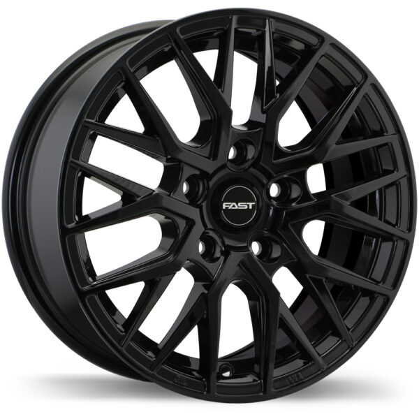 Fast Wheels Tronic Noir lustré 15x6.5 5x112mm