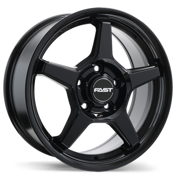 Fast Wheels Flair Noir lustré 16x7.0 5x114.3mm