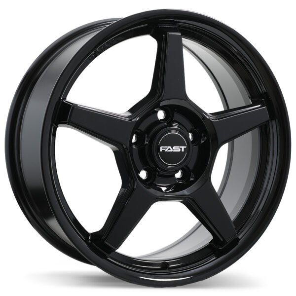 Fast Wheels Flair Noir lustré 17x7.0 5x114.3mm