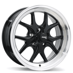 Fast Wheels FC04V Noir lustré avec rebord machiné 18x8.0 5x115mm
