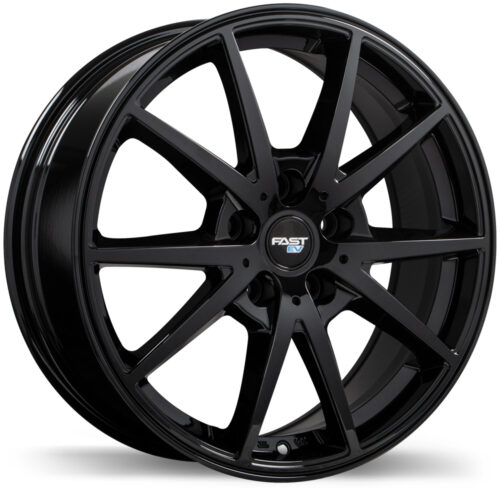 Fast Wheels EV02 Noir lustré 17×6.5 5×114.3mm