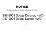 TMC Front Shock Absorber For Dodge Dakota Durango 4WD 78-37220 - Image 2