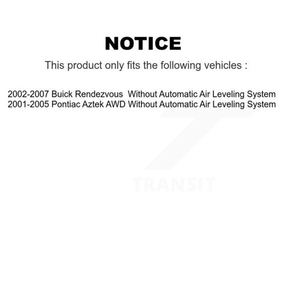 TMC Rear Shock Absorber For Buick Rendezvous Pontiac Aztek 78-39052 - Image 2