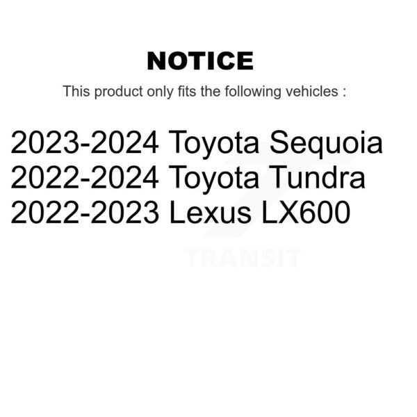 CMX Rear Disc Brake Rotor For Toyota Tundra Sequoia Lexus LX600 8-982853 - Image 2