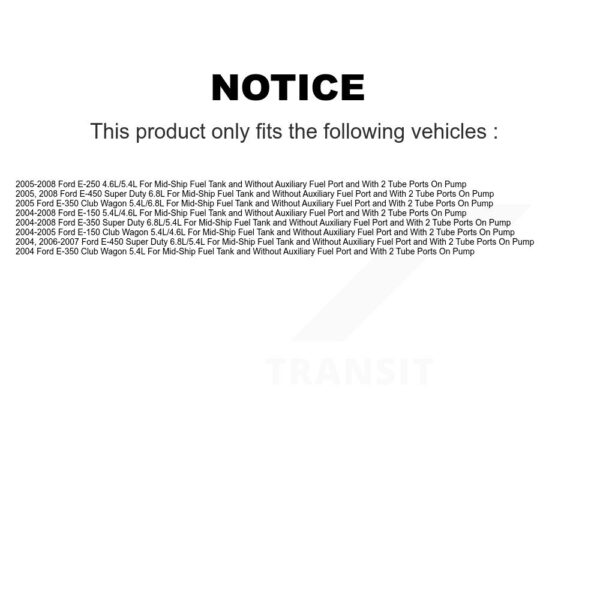 Agility Autoparts Fuel Pump Sender Assembly For Ford E-350 Super Duty E-250 E-150 Club Wagon E-450 – Image 2