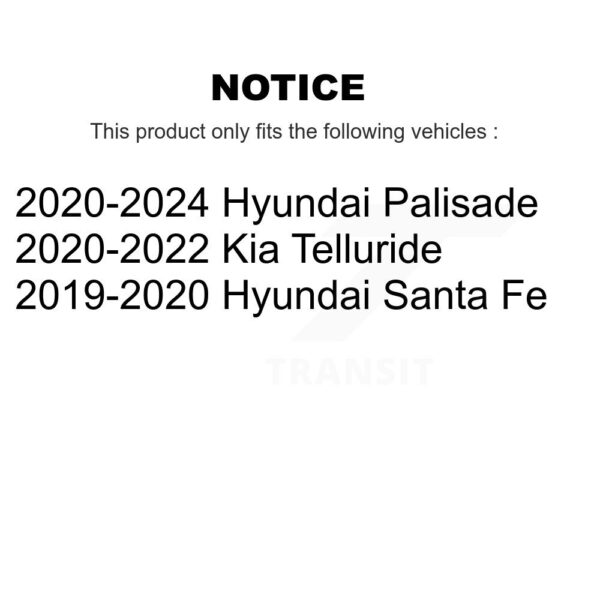 Positive Plus Rear Semi-Metallic Disc Brake Pads For Hyundai Palisade Santa Fe Kia Telluride - Image 2