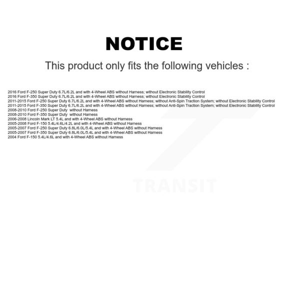 Mpulse Rear ABS Wheel Speed Sensor For Ford F-150 F-350 Super Duty F-250 Lincoln Mark – Image 2