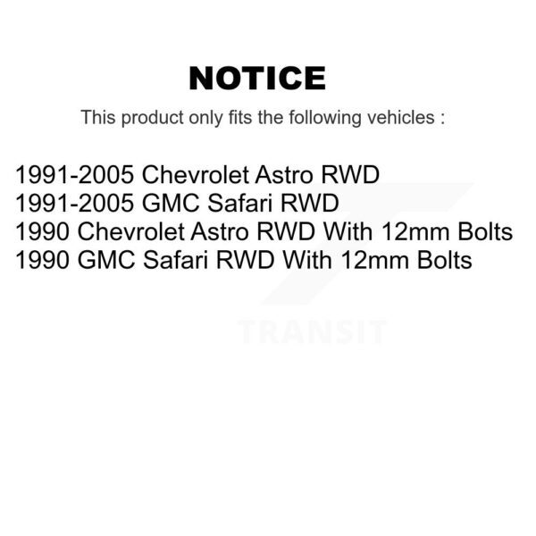 TOR Front Right Steering Idler Arm For Chevrolet Astro GMC Safari RWD TOR-K6366T - Image 2