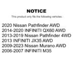 Kugel Rear Wheel Bearing Hub Assembly For Nissan Murano Pathfinder INFINITI QX60 JX35 - Image 2