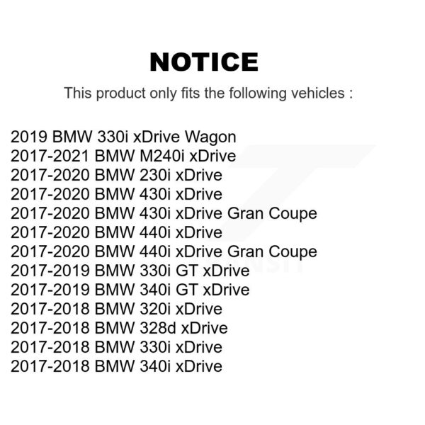 Kugel Front Wheel Bearing Hub Assembly For BMW 330i xDrive 430i Gran Coupe 230i 340i - Image 2