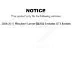 Unity Automotive Rear Suspension Strut Coil Spring Assembly For 2008-2010 Mitsubishi Lancer DE/ES - Image 2