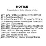 CMX Front Ceramic Disc Brake Pads For Ford Escape Mazda Tribute Mercury Mariner - Image 2