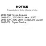 CMX Front Ceramic Disc Brake Pads For Toyota Tundra Sequoia Lexus LX570 Land Cruiser - Image 2