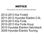 CMX Front Ceramic Disc Brake Pads For Hyundai Elantra Kia Forte Koup Forte5 - Image 2