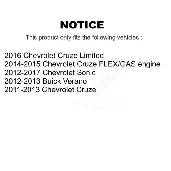 CMX Front Ceramic Disc Brake Pads For Chevrolet Cruze Sonic Limited Buick Verano – Image 2