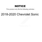 CMX Front Ceramic Disc Brake Pads For 2018-2020 Chevrolet Sonic CMX-D1929 - Image 2