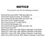 DS-One Front Disc Brake Rotor For Ford Escape Focus Transit Connect Volvo S40 Lincoln - Image 2