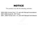 Kugel Front Left CV Axle Shaft For Honda Civic Acura EL NCV-HO36555 - Image 2