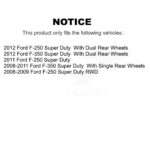 AmeriBRAKES Front Semi-Metallic Disc Brake Pads For Ford F-350 Super Duty F-250 NWF-ASD1333 - Image 2
