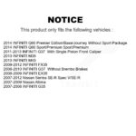 AmeriBRAKES Rear Ceramic Disc Brake Pads For Nissan Sentra INFINITI Altima G37 G35 FX35 EX35 - Image 2