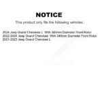 AmeriBRAKES Front Ceramic Disc Brake Pads For Jeep Grand Cherokee L NWF-PRC2436 - Image 2