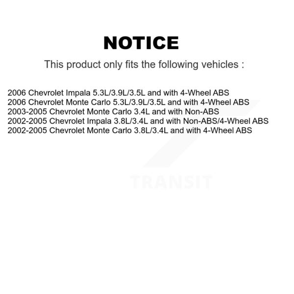 Mpulse Front Right ABS Wheel Speed Sensor Wiring Harness For Chevrolet Impala Monte - Image 2