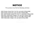 Mpulse Front ABS Wheel Speed Sensor Wiring Harness For Pontiac Grand Prix Oldsmobile - Image 2