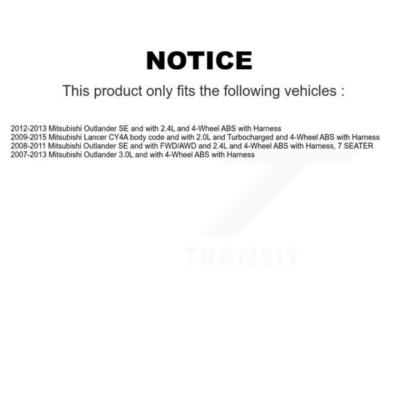 Mpulse Rear Right ABS Wheel Speed Sensor For Mitsubishi Lancer Outlander SEN-2ABS0719 – Image 2