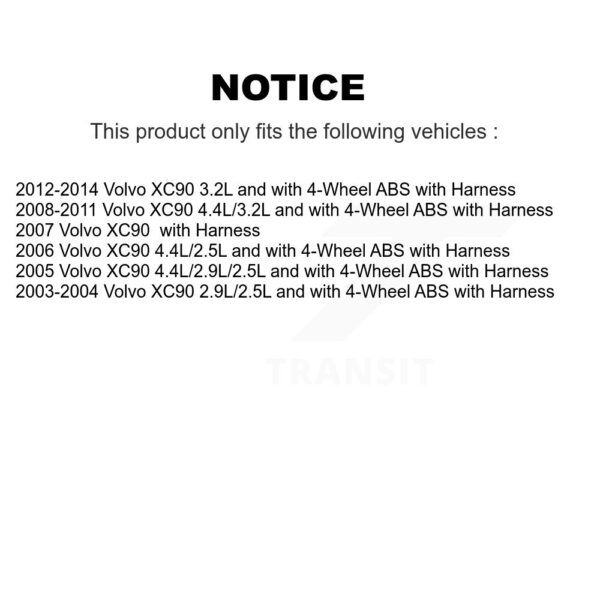 Mpulse Rear Right ABS Wheel Speed Sensor For Volvo XC90 with Harness SEN-2ABS0875 – Image 2