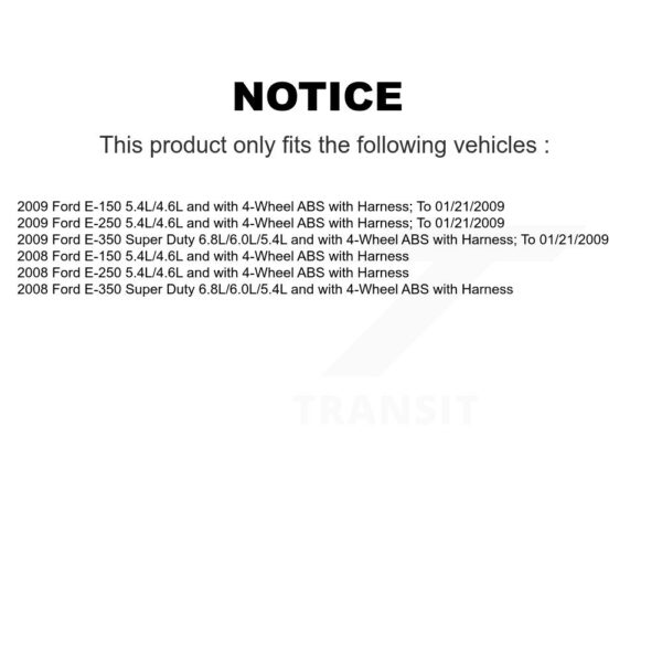 Mpulse Left ABS Wheel Speed Sensor For Ford E-350 Super Duty E-250 E-150 SEN-2ABS2446 – Image 2