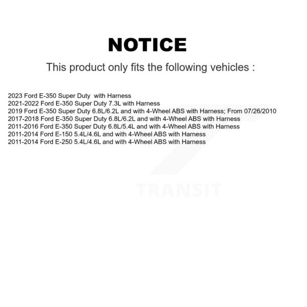Mpulse Front Left ABS Wheel Speed Sensor For Ford E-350 Super Duty E-250 E-150 – Image 2