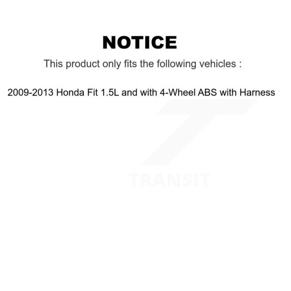 Mpulse Rear Right ABS Wheel Speed Sensor For 2009-2013 Honda Fit 1.5L with 4-Wheel – Image 2