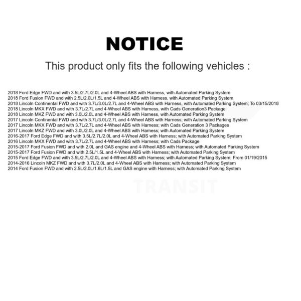 Mpulse Rear ABS Wheel Speed Sensor For Ford Edge Fusion Lincoln MKX MKZ Continental – Image 2