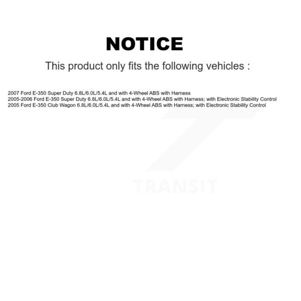 Mpulse Rear ABS Wheel Speed Sensor For Ford E-350 Super Duty Club Wagon SEN-2ABS4059 – Image 2