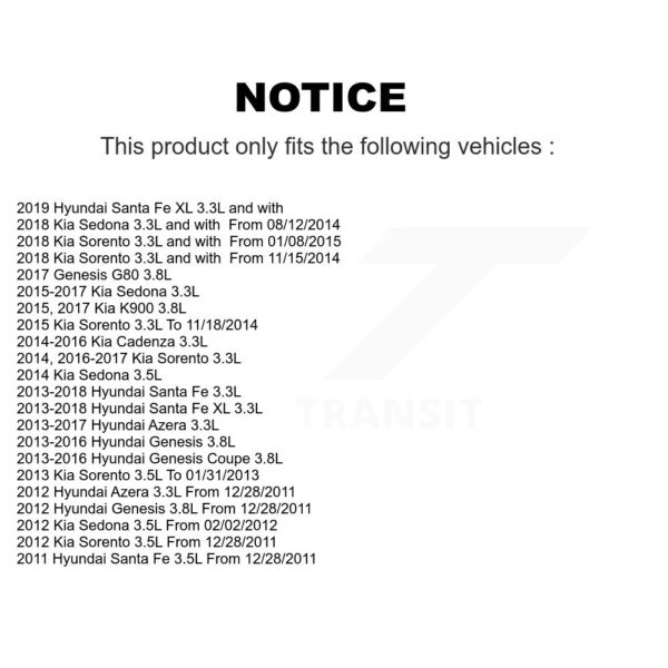 Mpulse Engine Variable Valve Timing (VVT) Solenoid For Kia Sorento Hyundai Santa Fe XL – Image 2
